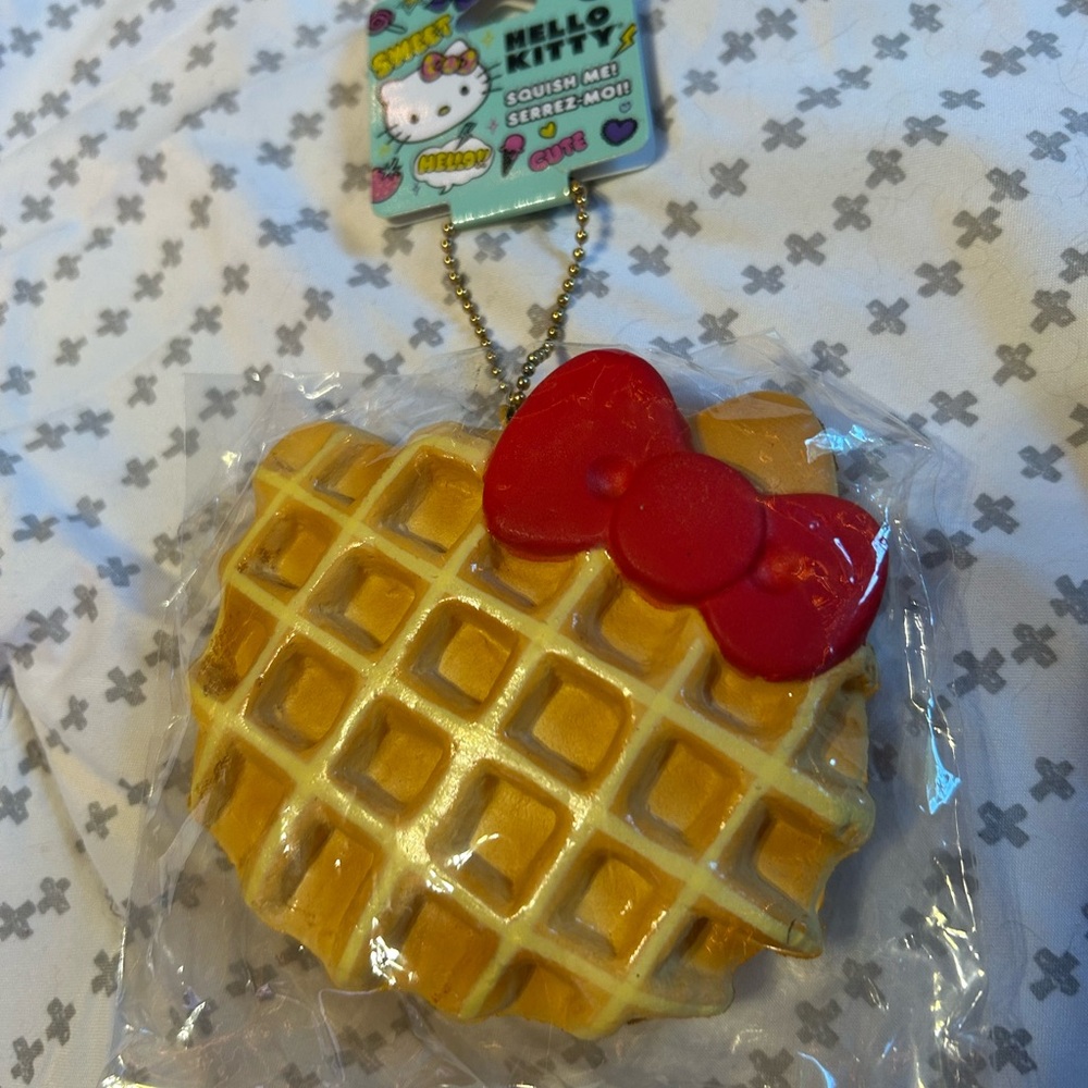 Hello Kitty Yellow Waffle Squishy